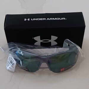 UNDER ARMOUR Sunglasses COMPETE GOLF TUNED Blue Gray Frame NEW